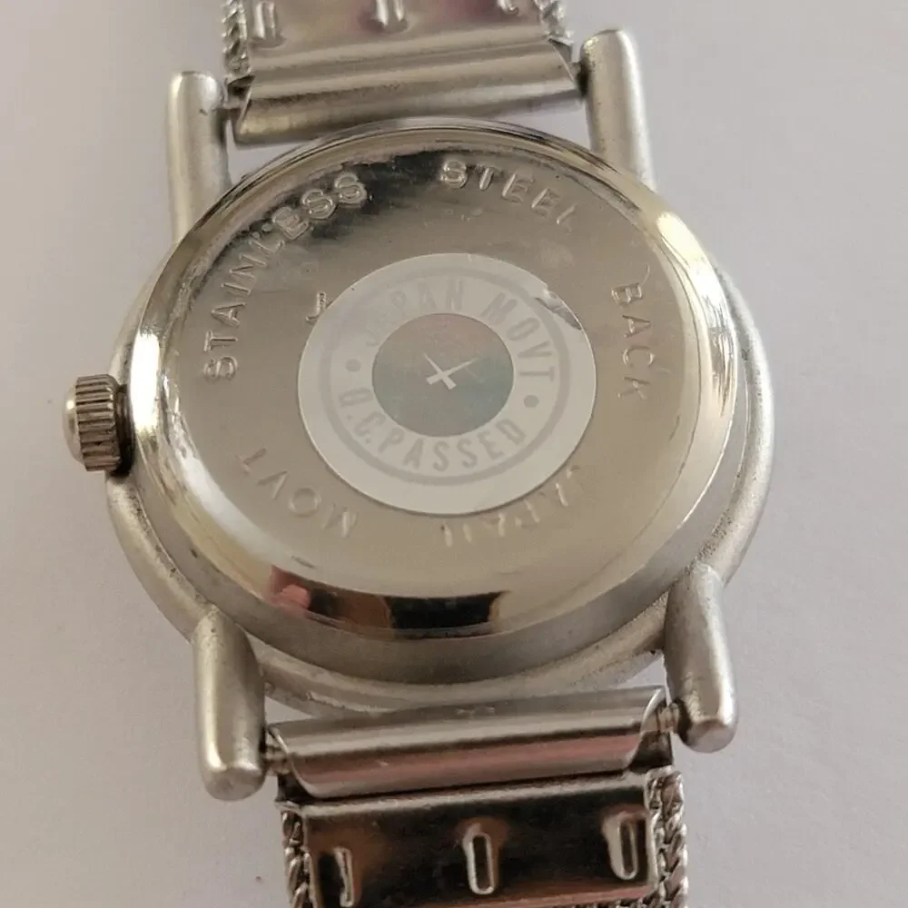 Joan Taylor Of New York Womens Watch Silver Dial Silver Case Mesh Bracelet